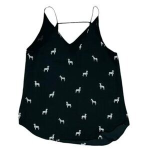 LOFT zebra spaghetti strap tank top.  Size XS